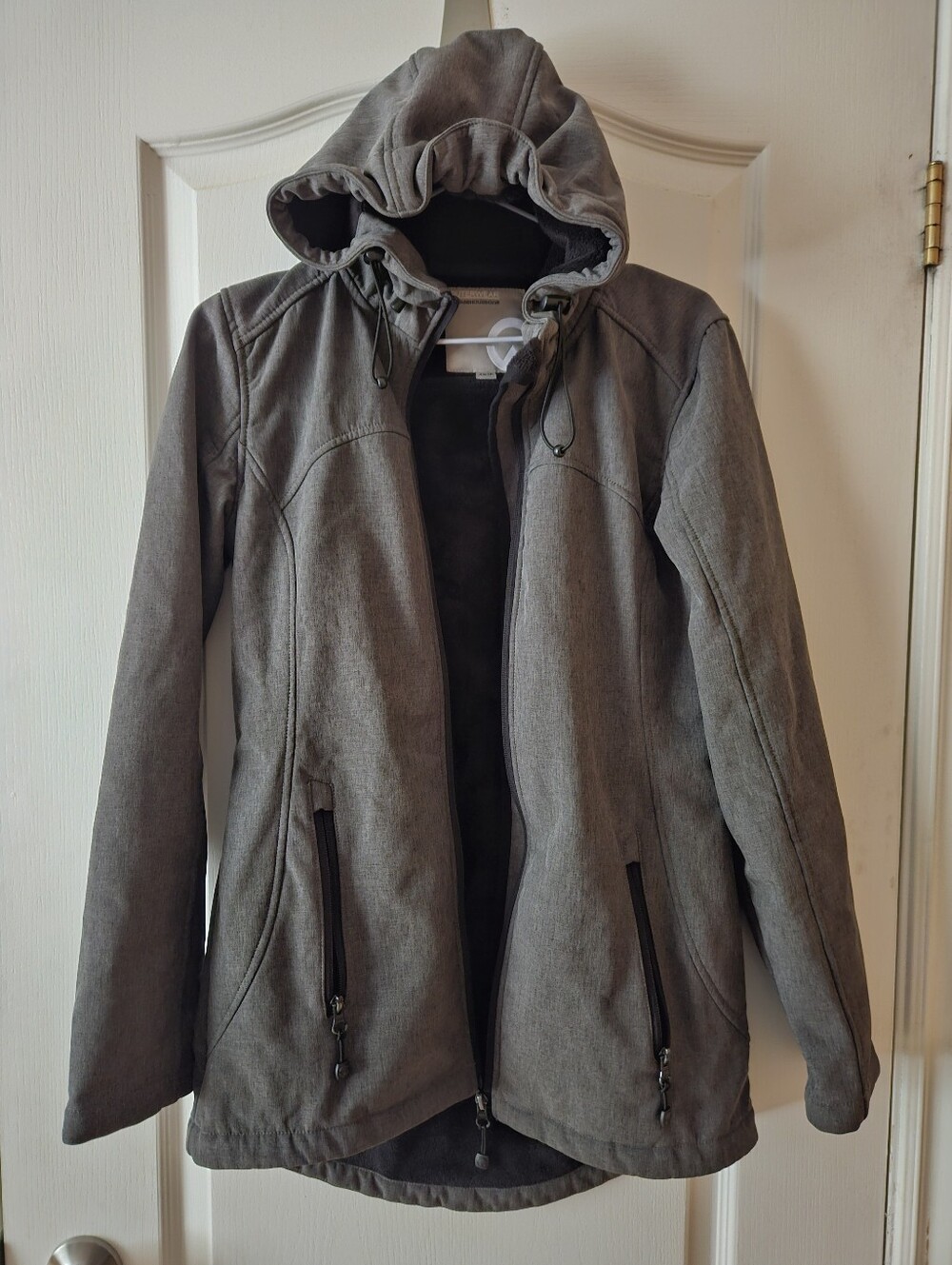 Warehouse Waterproof Gray Hooded Perfomance Jacket